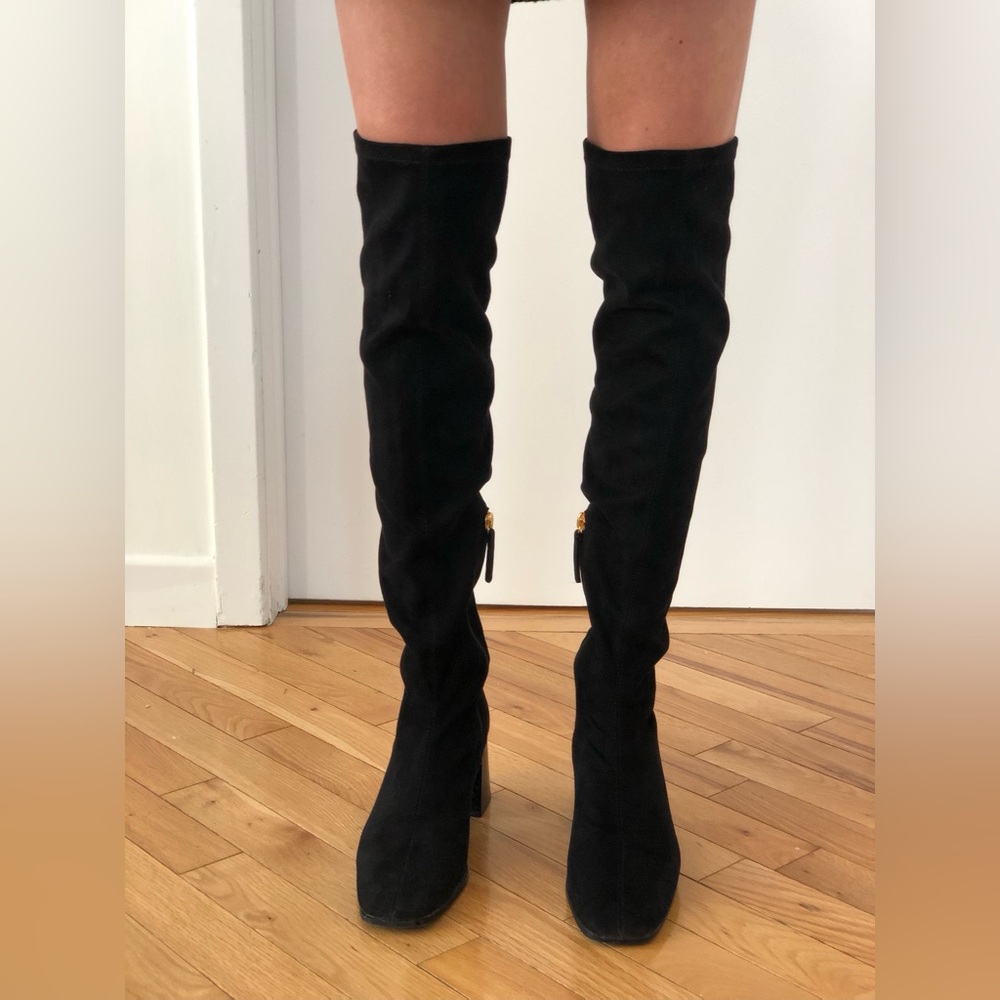 Black Over-the-Knee Women's Boots